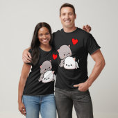 T-shirt Peach Cat and Goma Love Never Fails Classic T-Shir (Unisexe)