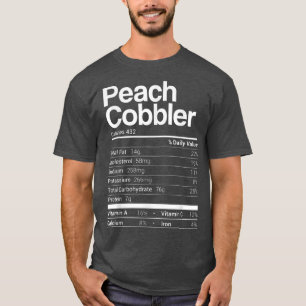 T-shirt Peach Cobbler Nutrition Facts 2021 Thanksgiving Fo