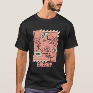 T-shirt Peach Conserve Cette Même Énergie Peach Color Grap