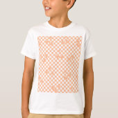 T-shirt Peach Fuzz Cherry En vichy Motif (Devant)