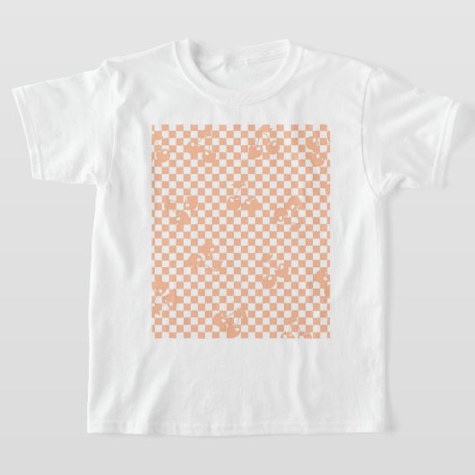 T-shirt Peach Fuzz Cherry En vichy Motif (Poser)