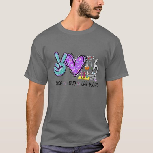T-shirt Peach Love Lab Week 2022 Laboratoire Technique (Devant)