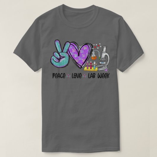 T-shirt Peach Love Lab Week 2022 Laboratoire Technique (Design devant)