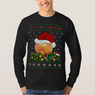 T-shirt Peach Lover Noël Santa Hat Ugly Peach Noël