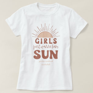 T-shirt Peach Pink Bachelorette Girls Just Wanna Avoir Le 