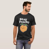 T-shirt Peach Restez Peachy (Devant entier)