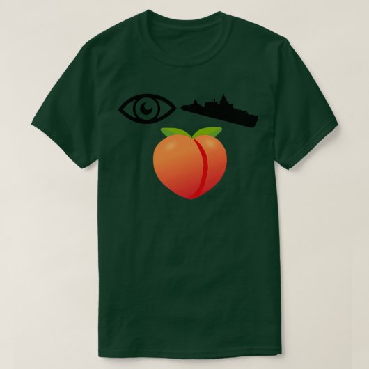 T-shirt Peachs de guerre des yeux (Design devant)