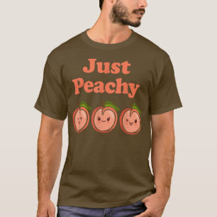 T-shirt Peachy Cute Kawaii Peaches Peach Food Pun 87