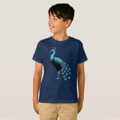 T-shirt Peacock bleu (Devant entier)