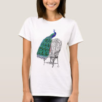 Peacock sur la chaise