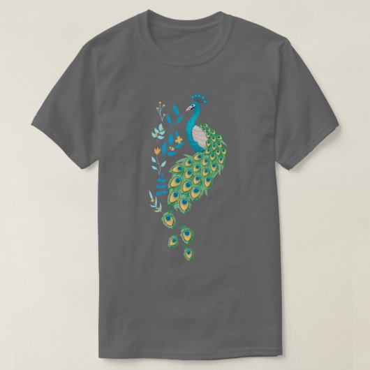 T-shirt Peacock vintage (Design devant)