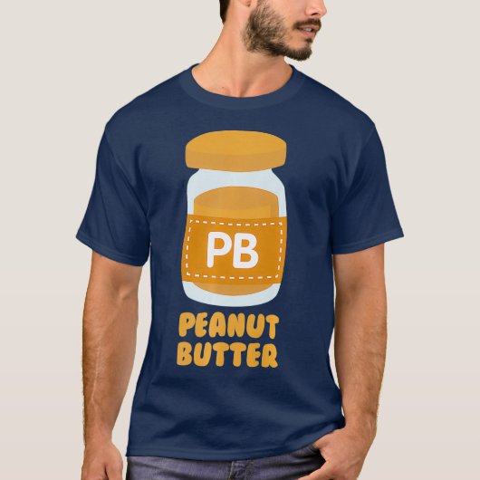 T-shirt Peanut Butter PB J Jelly Twins (Devant)