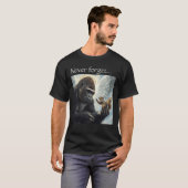T-shirt Peanut le Squirrel et Harambe N'oubliez Jamais (Devant entier)