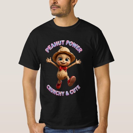 T-shirt Peanut Power Croquant Et Mignon (Devant)