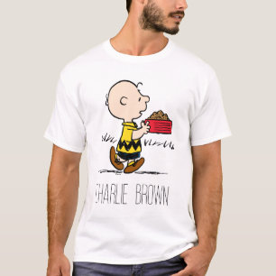 T-shirt Peanuts Charlie Brown avec l'assiette de Snoopy