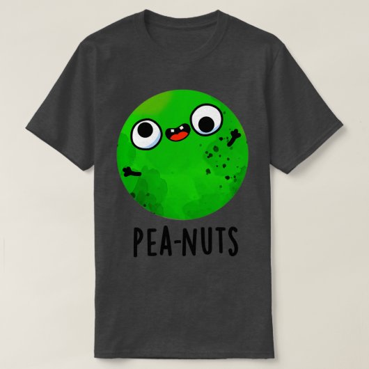 T-shirt Peanuts Funny Crazy Pea Pun (Design devant)