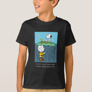 T-shirt Peanuts   Jour Ensoleillé Jour Pluvieux Moitié & M