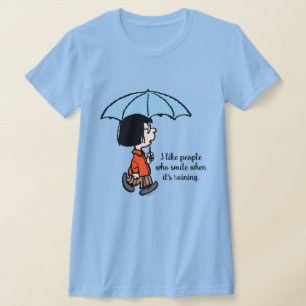 T-shirt Peanuts Marcie sous le parapluie