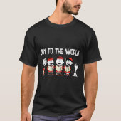 T-shirt Peanuts Merry Christmas Holiday Choir (Devant)
