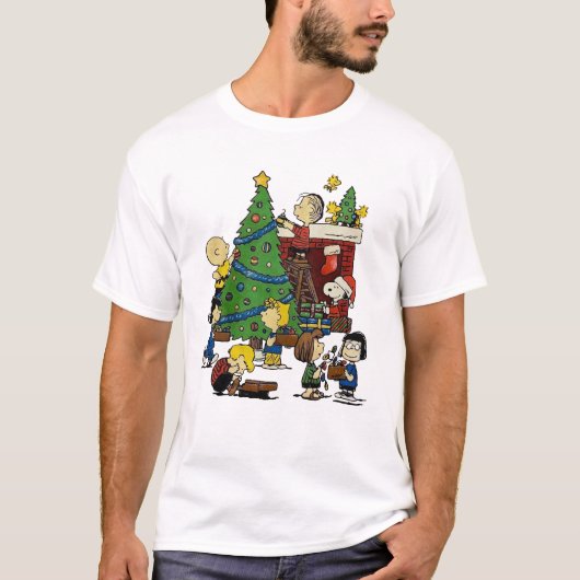 T-shirt peanuts snoopy christmas (Devant)