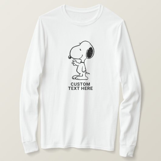 T-shirt Peanuts | Snoopy fait signe de la main (Design devant)