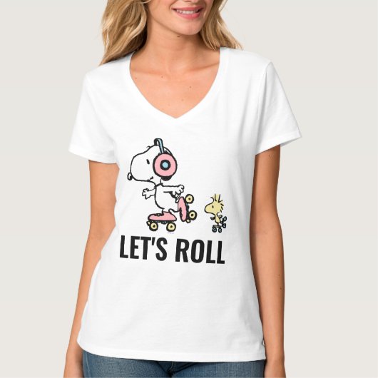 T-shirt PEANUTS | Snoopy & Woodstock | Roulons (Devant)