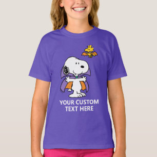 T-shirt Peanuts Snoopy Woodstock Vampire Halloween