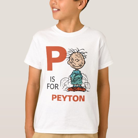 T-shirt PEANUTS | Stylo à pignon personnalisé (Devant)