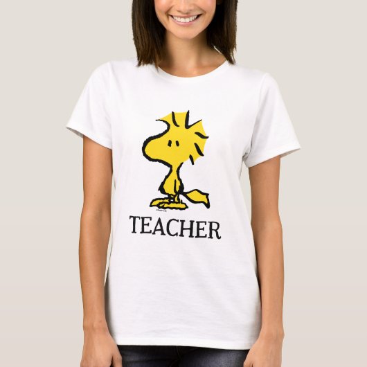 T-shirt Peanuts | Woodstock Teacher (Devant)