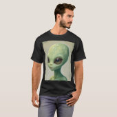 T-shirt Pear Alien – Minimal Funny Fruit Art (Devant entier)