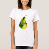 T-shirt Pear art mignon aquarelle fruit (Devant)