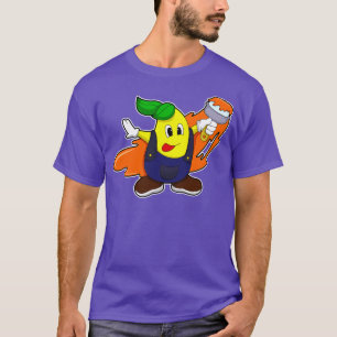 T-shirt Pear as Painer with Paint brush