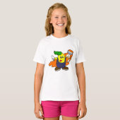 T-shirt Pear as Painer with Paint brush (Devant entier)