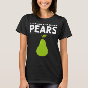 T-shirt Pear Designs Pour Filles Enfants Jardinage Vegan P