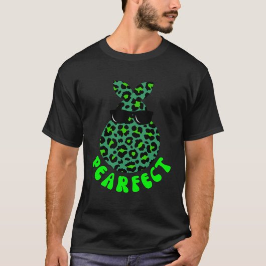 T-shirt PEARFECT Pear Fruit Pun Leopard Cheetah Print (Devant)