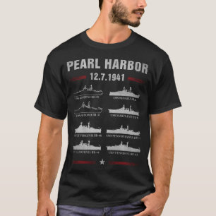T-shirt Pearl Harbor Journée commémorative de la cuirasse 