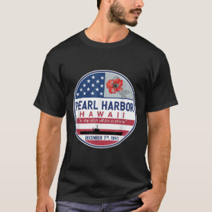 T-shirt Pearl Harbor Memorial Hawaii Vintage États-Unis Jo