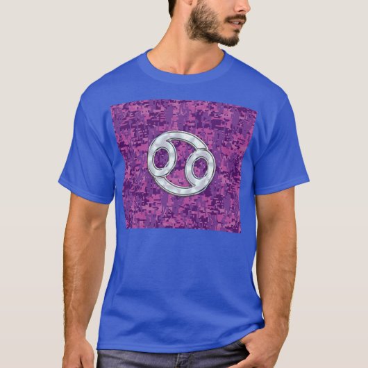 T-shirt Pearle comme cancer Zodiac Connexion Camo numériqu (Devant)