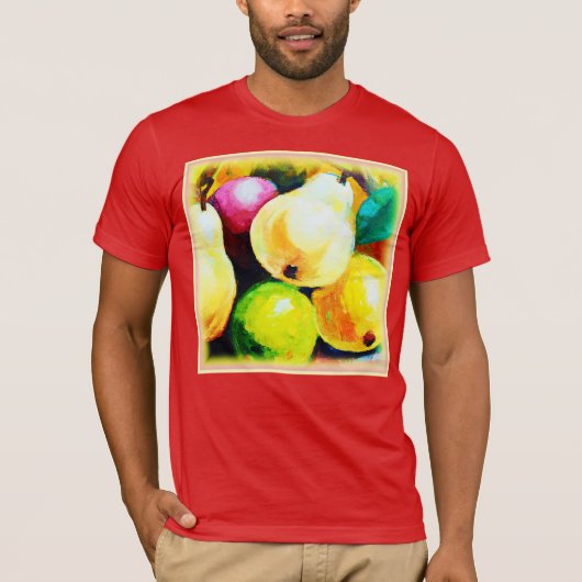 T-shirt "Pears Tree" Joli Design. Commandez dès maintenant (Devant)