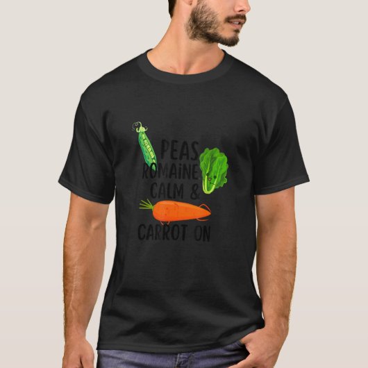 T-shirt Peas Romaine Calm & Carrot On Vegan  Lettuce (Devant)