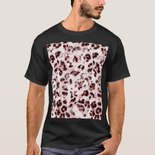 T-shirt Peau Animal Léopard : Élégance Teinture Tie.