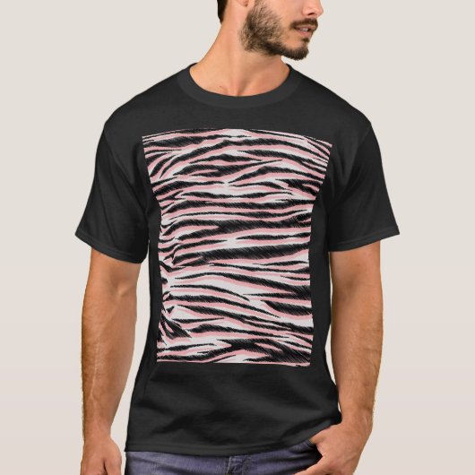 T-shirt Peau animale Abstraite Impression sans joint (Devant)