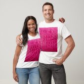 T-shirt Peau de crocodile rose, texture cuir (Unisexe)