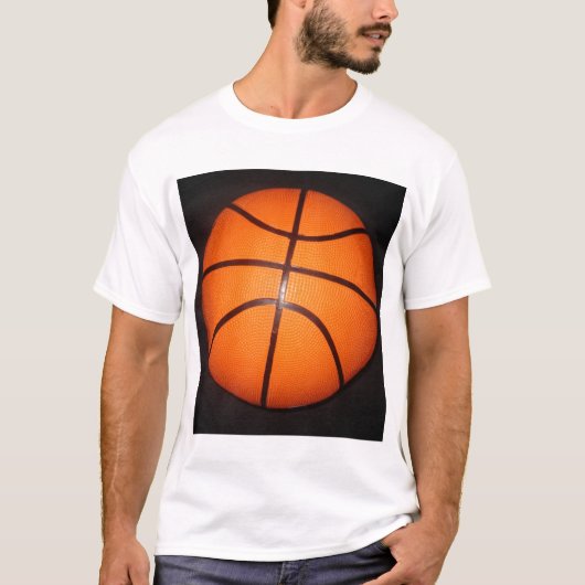 T-shirt Peau de texture de gros plan du basket (Devant)