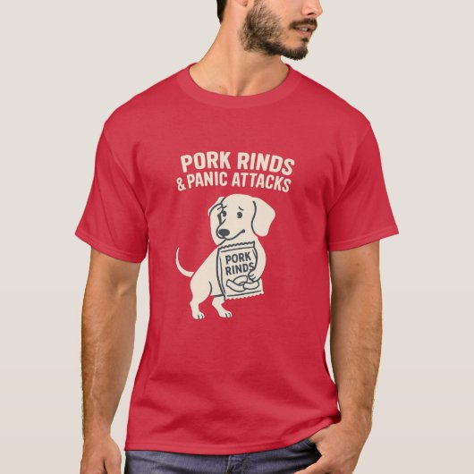 T-shirt Peaux de Porc & Crises de Panique | Dachshund Anxi (Devant)