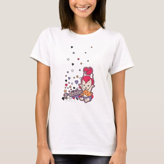 T-shirt PEBBLES™ Coeur pourpre (Devant)