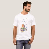 T-shirt PEBBLES™ Dans Les Étoiles � (Devant entier)