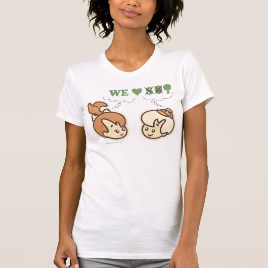 T-shirt PEBBLES™ et BAMM-BAMM™ aiment la nature (Devant)