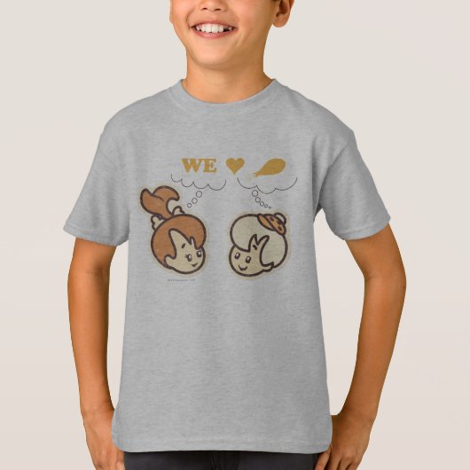 T-shirt PEBBLES™ et BAMM-BAMM™ Love Food (Devant)