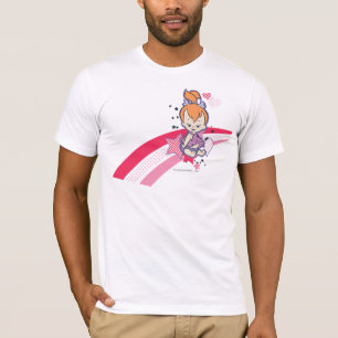 T-shirt PEBBLES™ sur arc-en-ciel rose